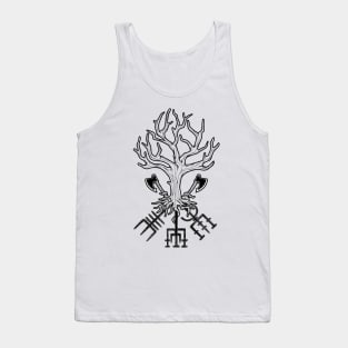 Axes and Vegvisir Runes - Yggdrasil Tank Top